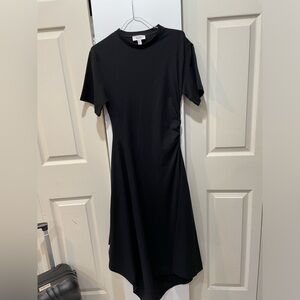 COS asymmetrical maxi dress black size Xs